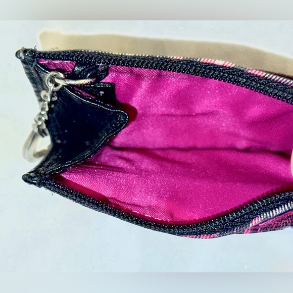 COACH POPPY TARTAN CARD & KEY HOLDER - Picture 5 of 7
